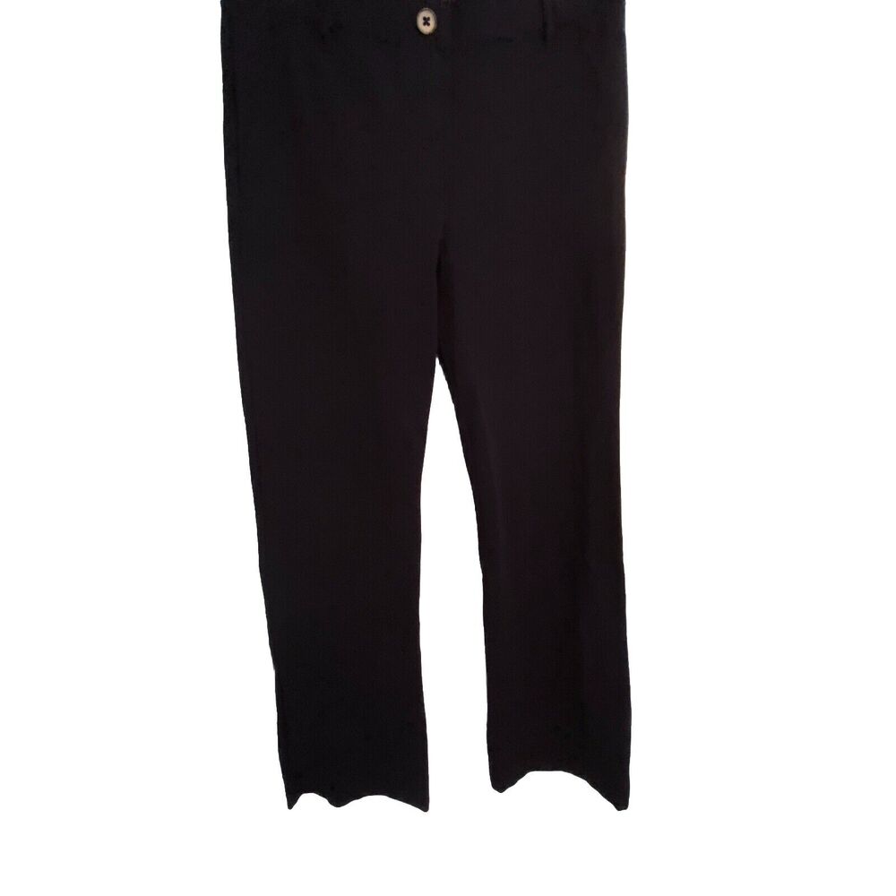 Betabrand Dress Pants Womens Size Medium Black Yoga Straight Leg Minimalist